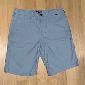 Hurley Light Blue Men's Shorts Size 34